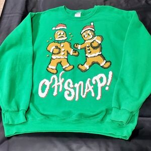 Jerzees Holiday Sweatshirt Women's XL Vintage